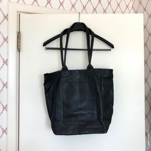 TravelSmith Leather Tote Bag